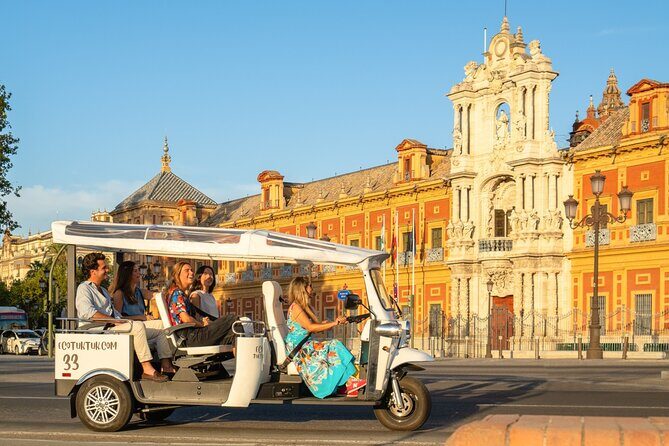 Express Tour of Seville in Private Eco Tuk Tuk - Torre del Oro and Maestranza: Finishing on the River With Big Visual Payoff